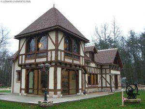 Maison en colombage bois