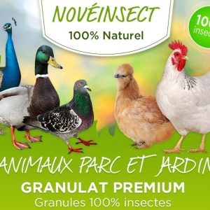 Alimentation granules de larves déshydratées