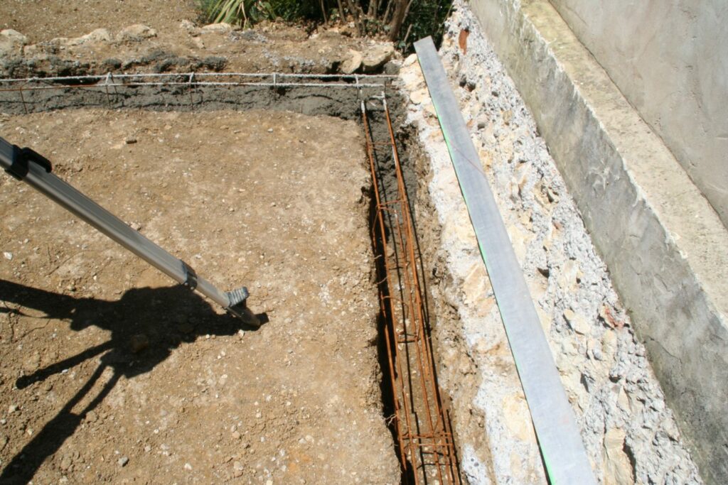 Ferraillage de la semelle filante en périphérie