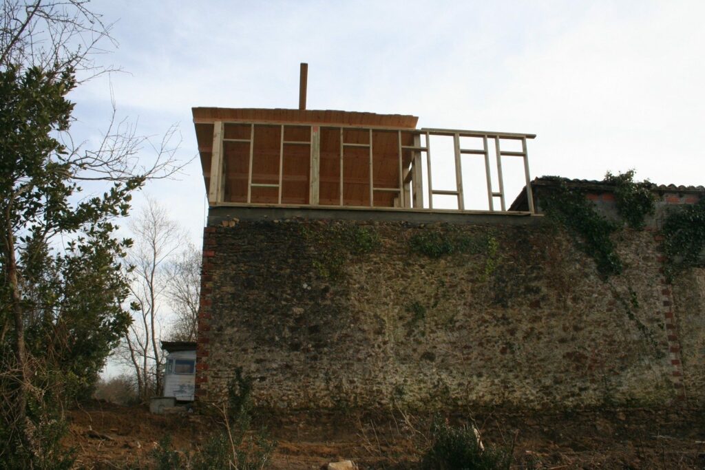Ossature bois de l'étage de la surélévation (6)